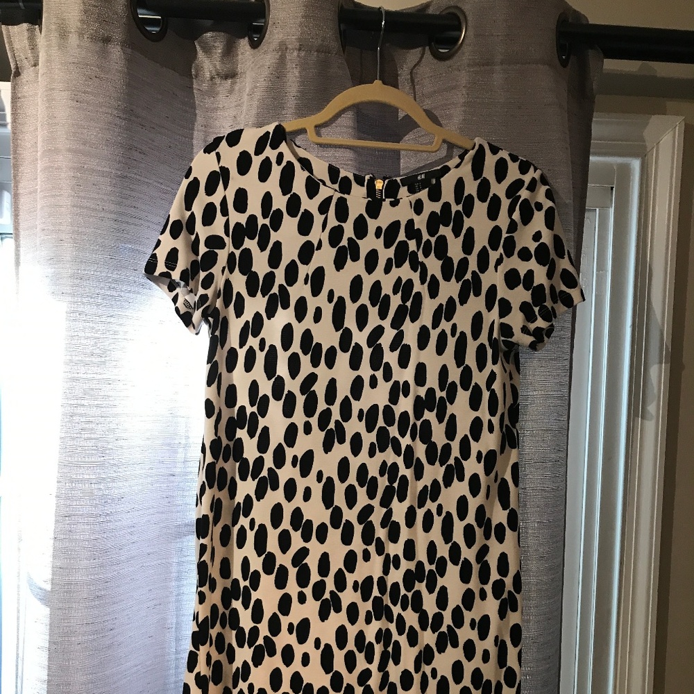 H&M Leopard Print Shift Dress - Size Small